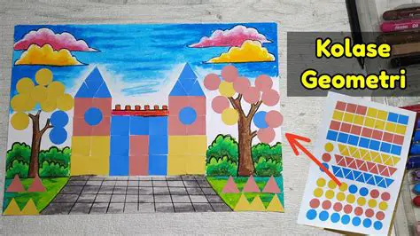 Contoh Bentuk Geometris pada Kolase
