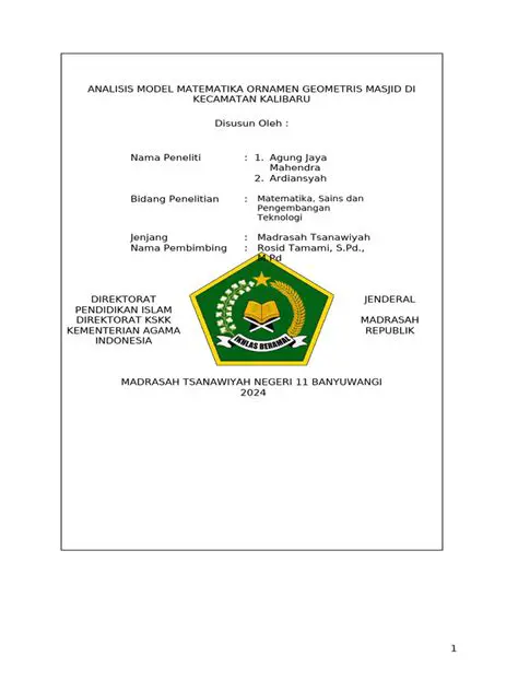 Contoh Ornamen dalam Matematika