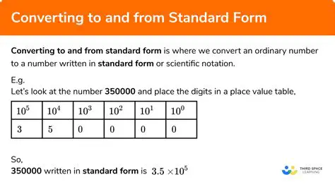 Converting Between Standard Form and Decimal Form