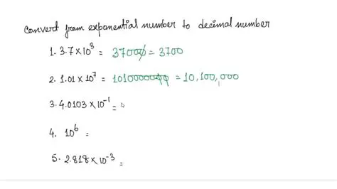 Converting Exponential Notation to Decimal Notation