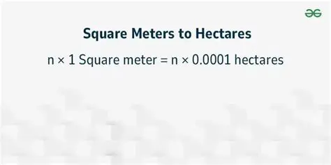 Converting Hectares to Square Meters