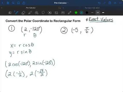 Converting Polar Coordinates to Rectangular Form