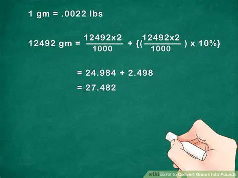Converting Pounds to Grams