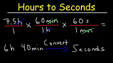 Converting Seconds to Hours