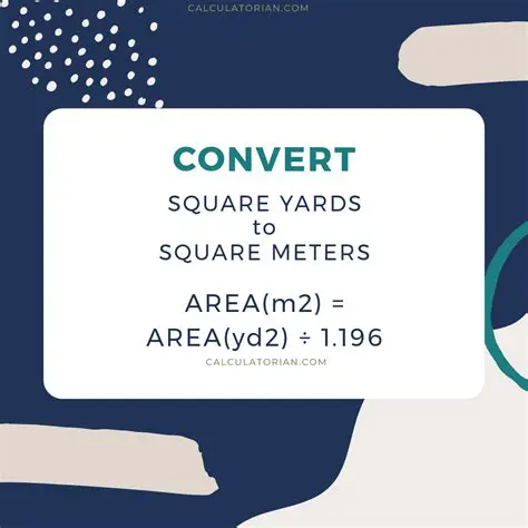 Converting the Area to Square Yards
