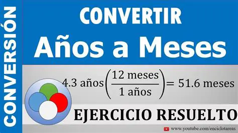 Convertir el Tiempo a Meses