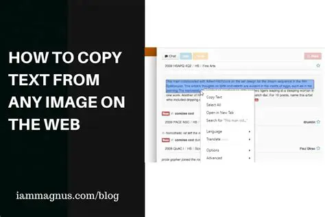 Copy Text from Any Web Page
