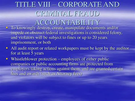 Corporate and Criminal Procedure