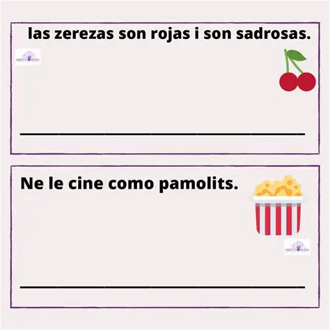 CORREGIR LOS ERRORES EN LAS ORACIONES Y REESCRIBIRLAS