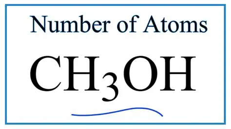 Counting the Atoms in CH3OH