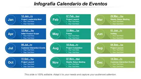 Crear un calendario de eventos