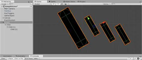 Create a GameObject with a scale other than the default