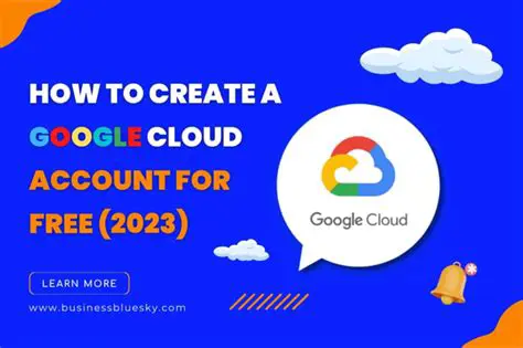 Create a Google Cloud account