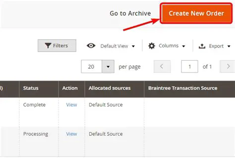 Create a new order as a User
