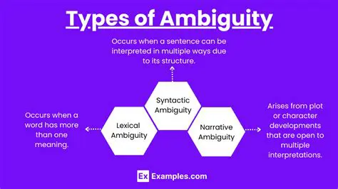 Create a sense of ambiguity