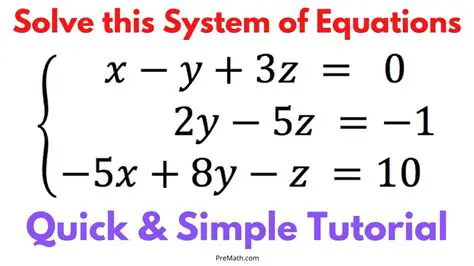 Create a system of equations