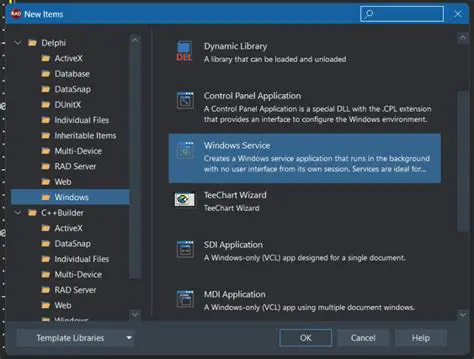 Creating a New Windows Service Project