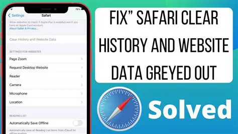 Creating a Shortcut to Clear Safari History and Website Data