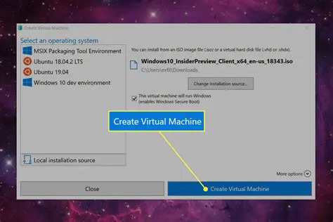 Creating a virtual machine