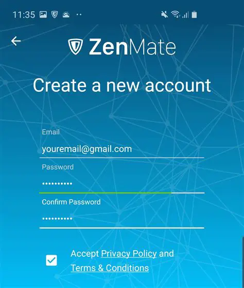 Creating a ZenMate Account