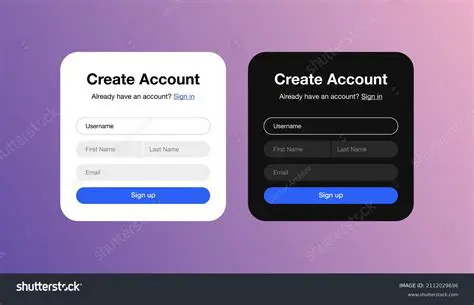 Creating an Account on Profile Sites