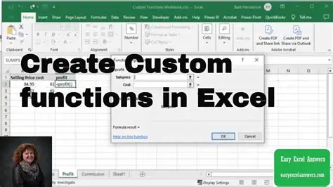 Creating Custom Excel Functions