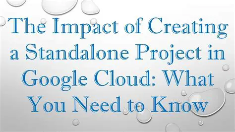 Creating the Standalone Project
