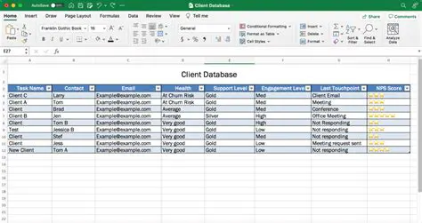 Creating the Table of Data Pairs