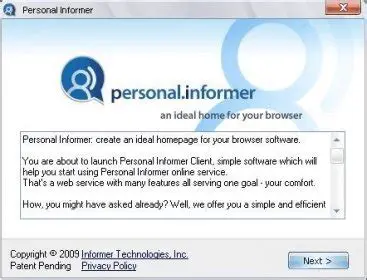 Creating Your Personal Informer Start Page