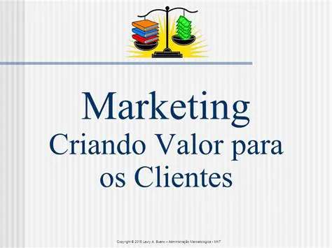 Cria valor para os clientes