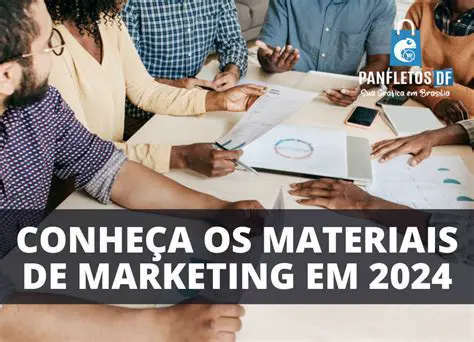 Criem materiais de marketing