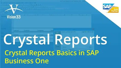 Crystal Reports Integration for SAP Business One