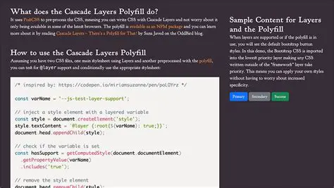 CSS Workaround using Polyfill