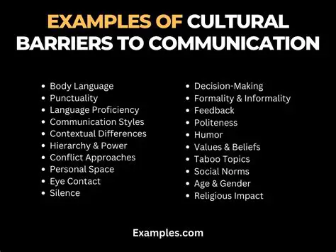 Cultural or organizational barriers