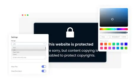 Customizable Protection Options