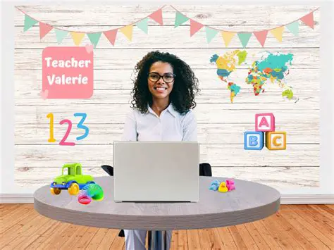 Customizing the Virtual Teacher Background Panel