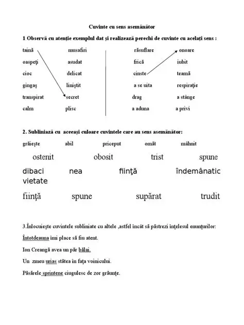 Cuvinte care au sens figurat