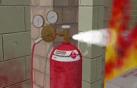 Damage to the cylinder or valve