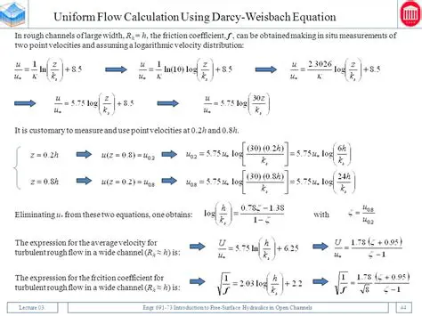Darcy Friction Coefficient Calculation