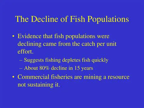 Decline of fish populations
