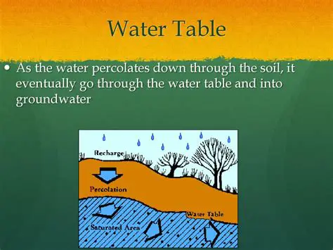 Decline of the water table