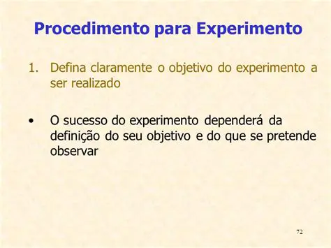 Defina claramente seu objetivo