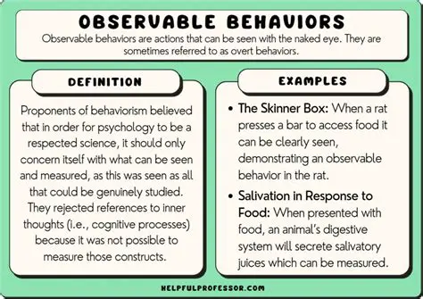 Defining a Behavior in Observable Terms