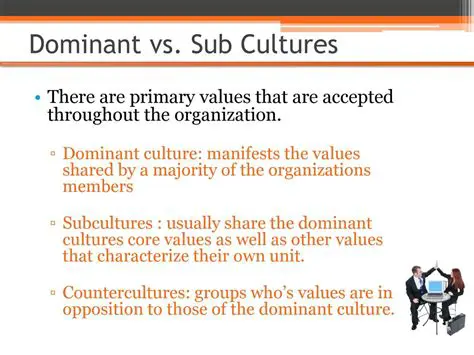 Defining Dominant and Subcultures