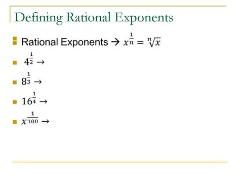Defining Exponents for Rational Numbers