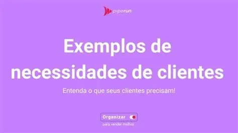 Definir as necessidades e expectativas dos clientes