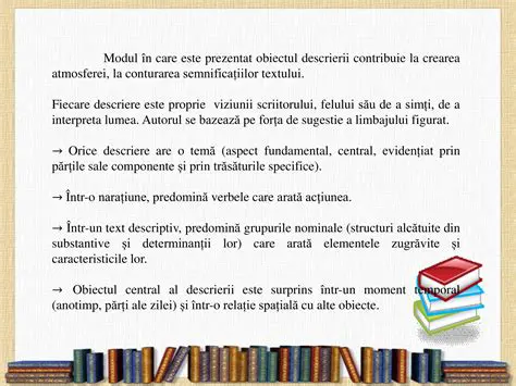 Definirea Textului Descriptiv de Tip Portret