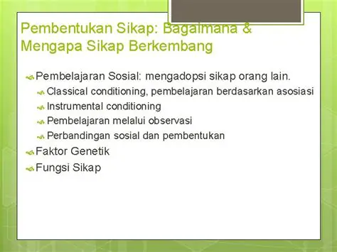 Definisi Sikap Kemasyarakatan