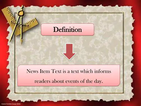 Definition News Item: Understanding its Structure and Importance in Journalism