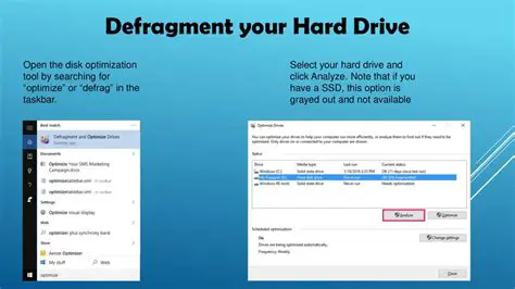 Defragment Your Hard Drive